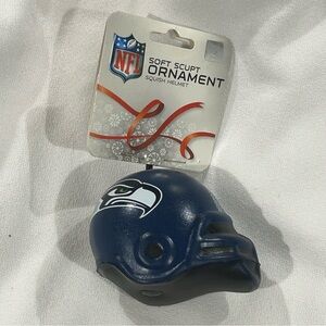 Seattle Seahawks NFL Football Soft Scupt Ornament Squish Helmet Antenna Topper